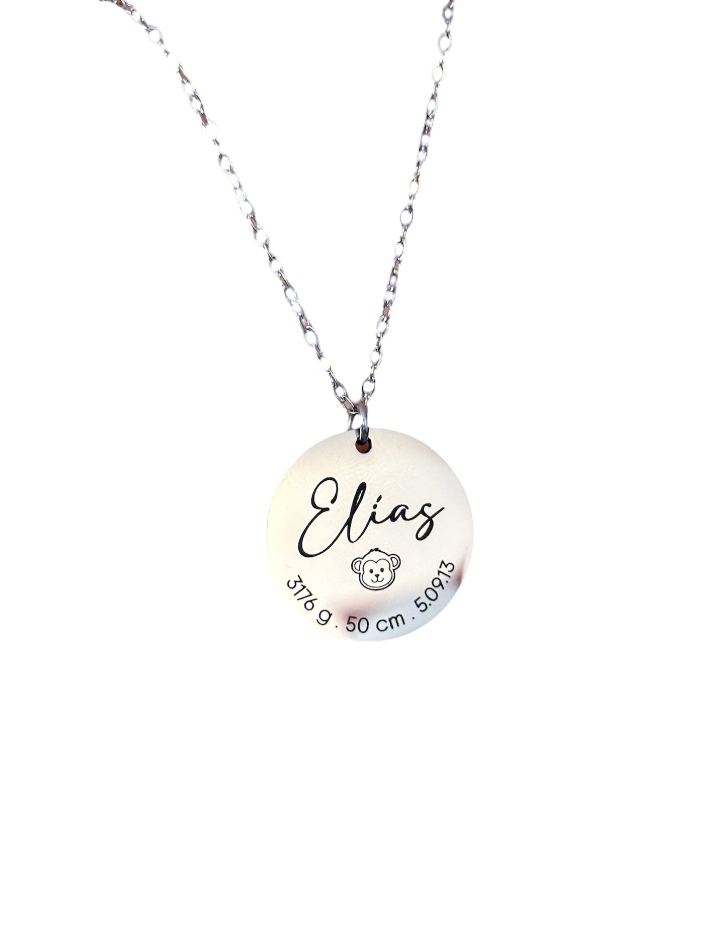 COLLAR PERSONALIZADO CON DATOS DE NACIMIENTO