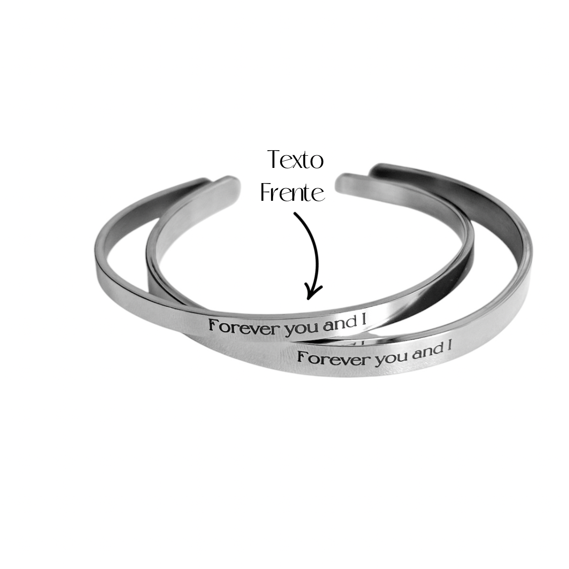 DÚO BRAZALETES PERSONALIZADOS (3mm y 6mm)